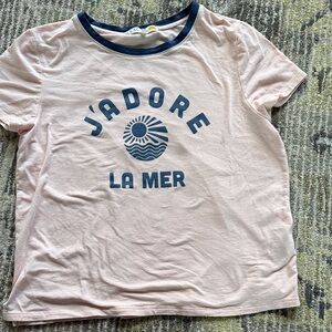 J'Adore La Mer Pink Graphic Ringer Tee C&C California